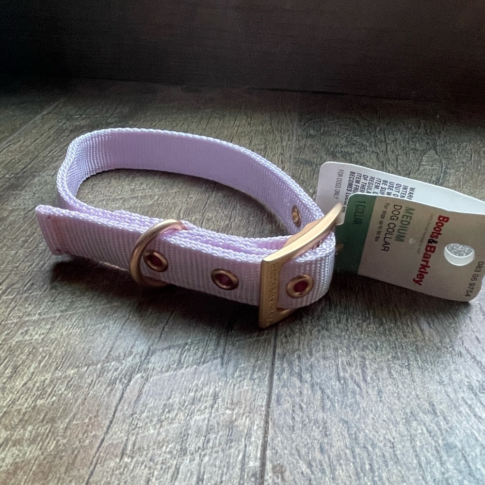 Lilac Medium Dog Collar NWT